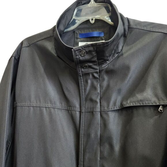 CK Mens Black Rain/Athletic Jacket-Full Zip & Snap-7 Pockets-Athleisure-M - Picture 4 of 12